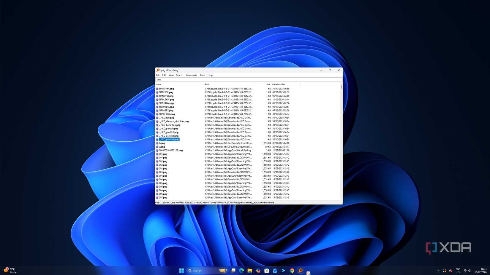 Todo lo relacionado con la búsqueda de extensiones de archivos en Windows 11. 