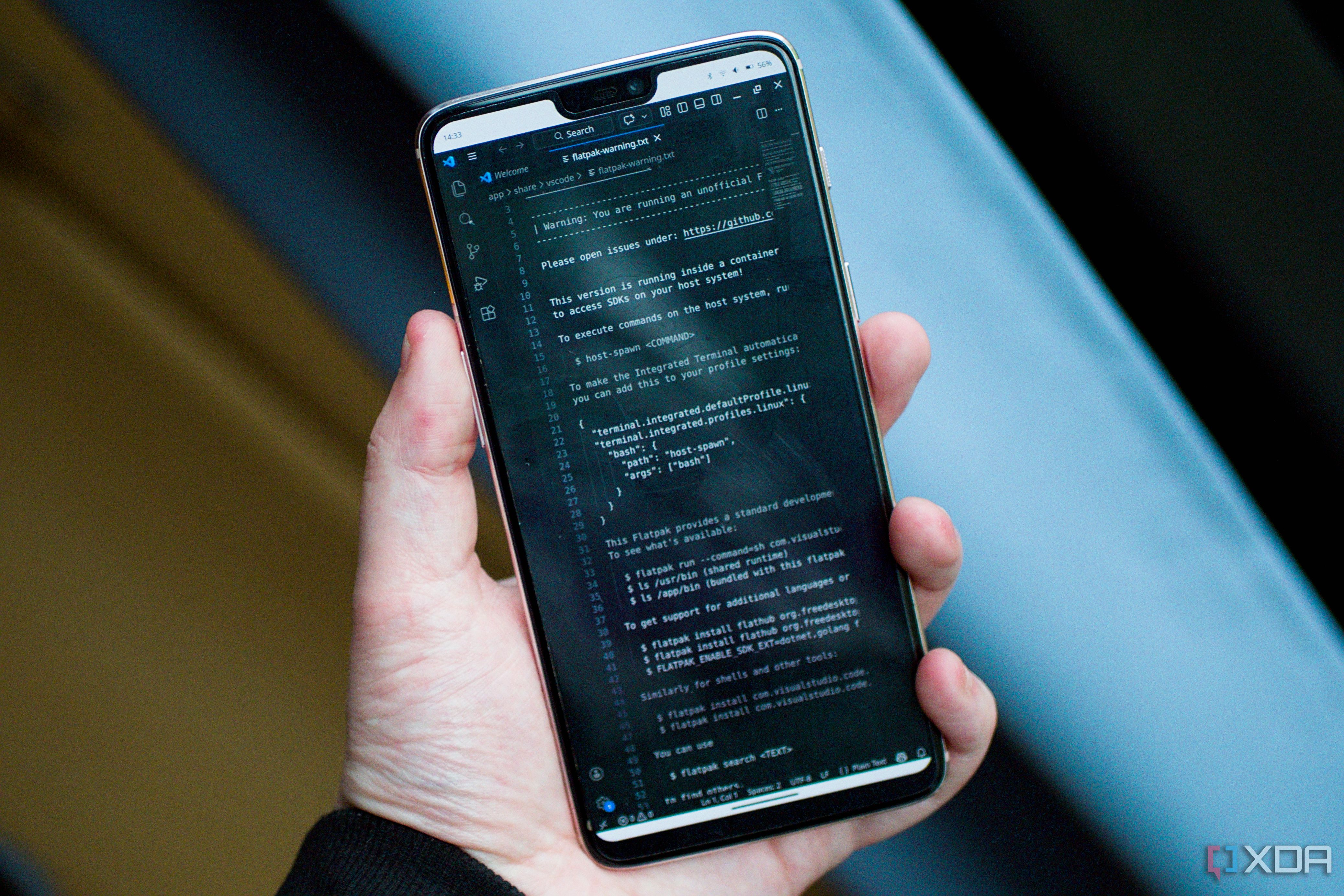 I replaced Android with a full Linux desktop on my old phone, and it's ...