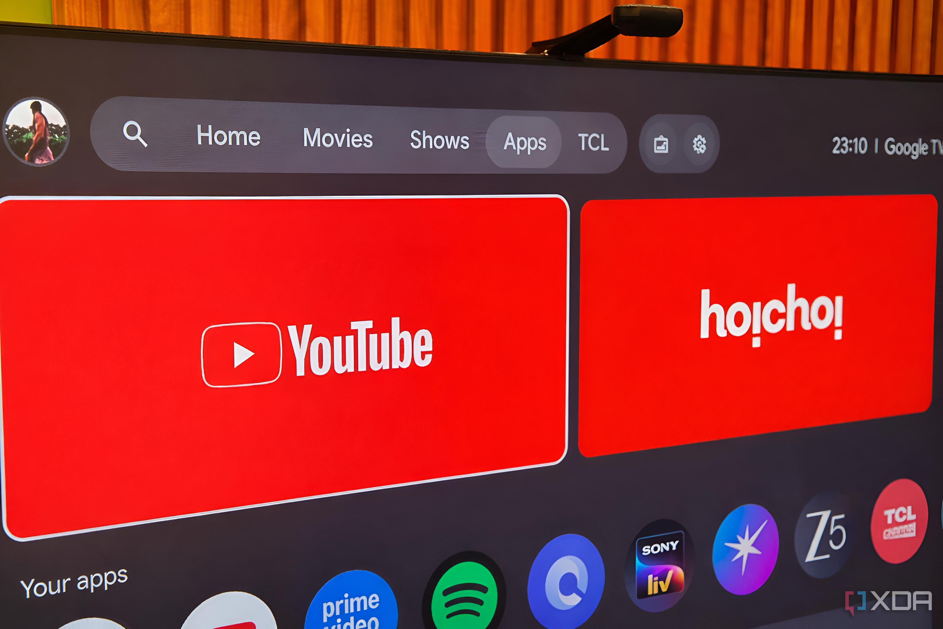 A TCL Smart TV with Android.