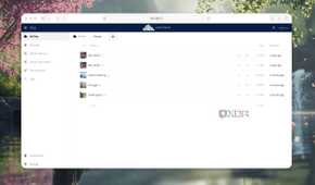 Screenshot of a folder in ownCloud