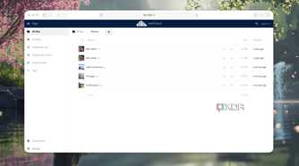 Screenshot of a folder in ownCloud