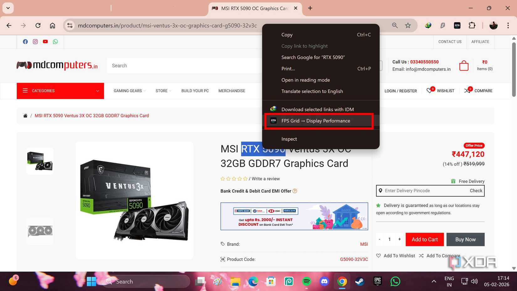 This new browser extension is the greatest thing for new GPU buyers 4 FPS Grid extension working on an unsupported website.
