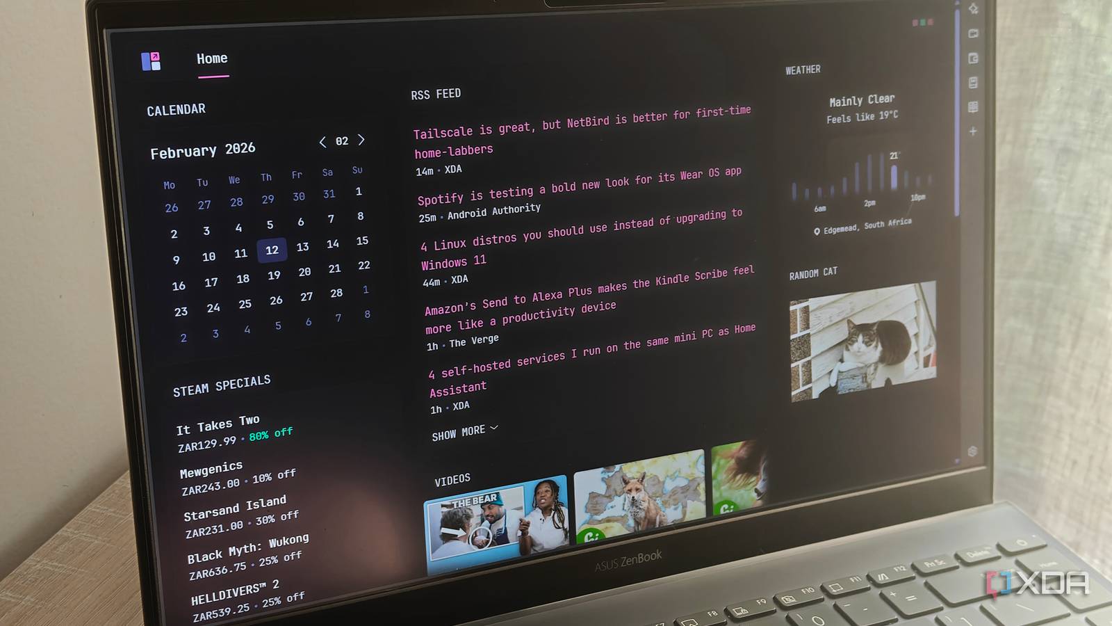 Glance is a beautiful, self-hosted dashboard that I've already set as my web browser's home page
