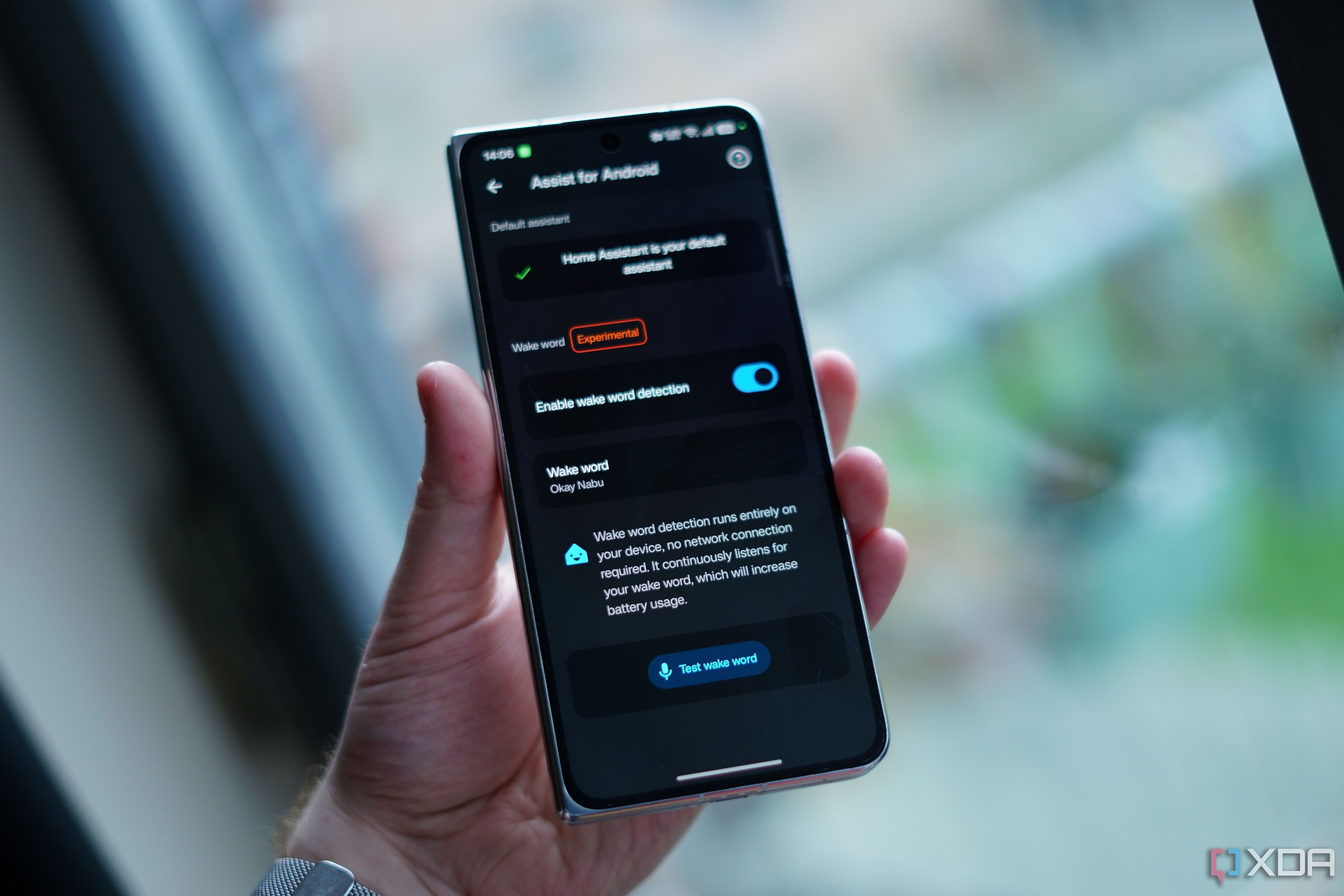 Home Assistant wake word detection enabled on Android