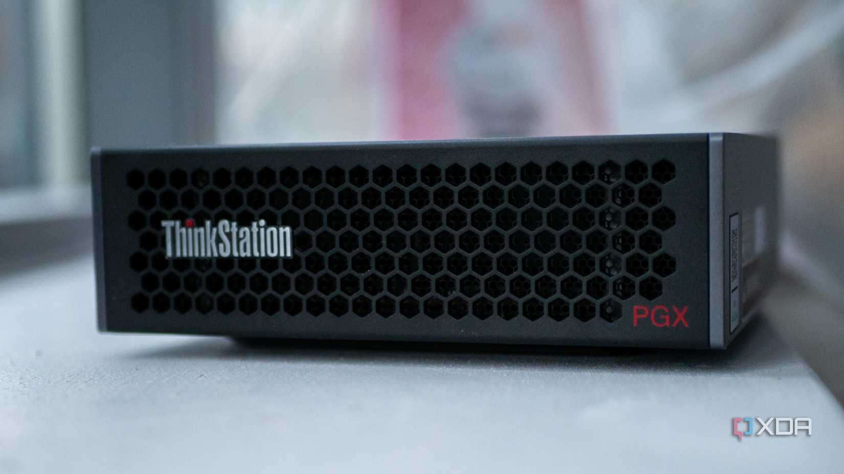 The front of the Lenovo Thinkstation PGX