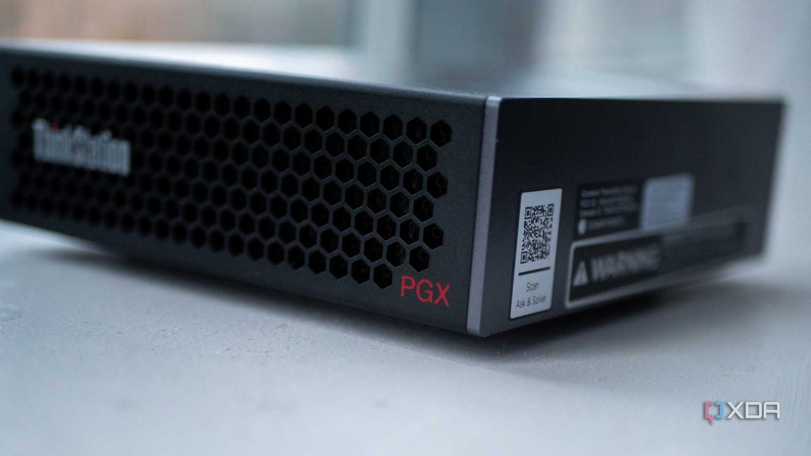 Lenovo Thinkstation PGX, showing the PGX logo