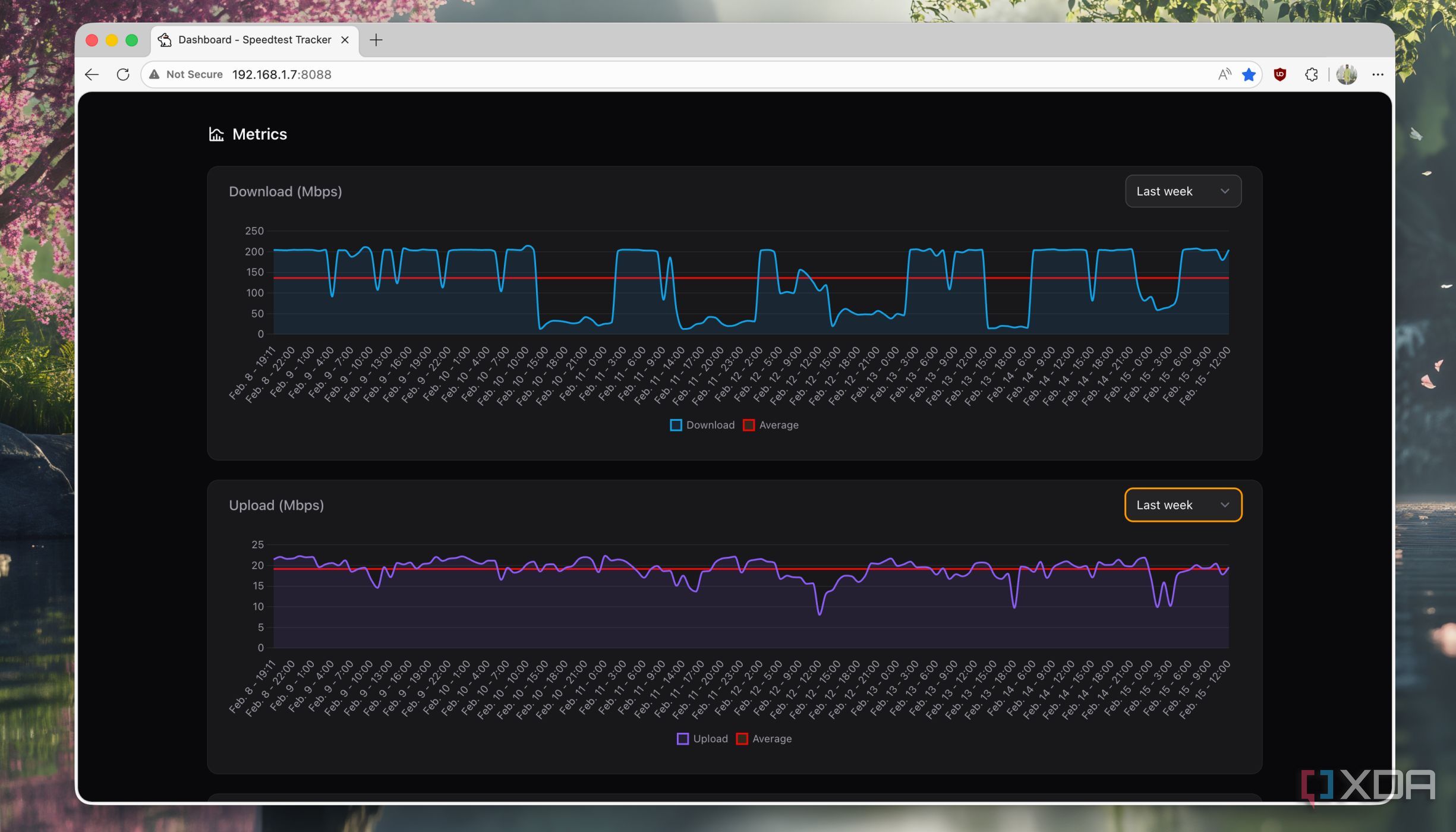 This self-hosted speed tracker monitors my network and graphs my ...