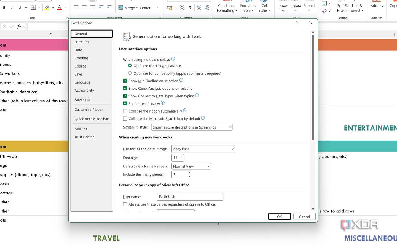 Config Excel My Microsoft Excel setup is infinitely better since I tweaked these ...