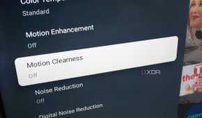 TV Motion Clearness setting