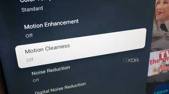 TV Motion Clearness setting
