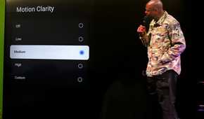 Motion Clarity settings on a Smart TV.