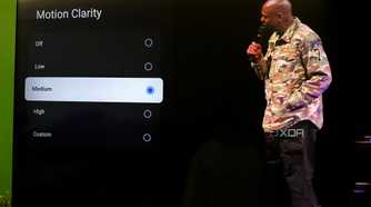 Motion Clarity settings on a Smart TV.