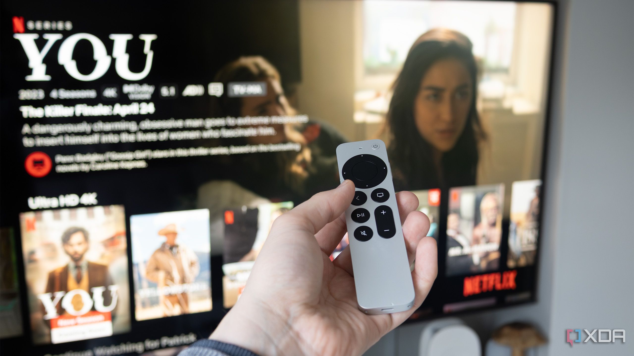 Приложение Netflix на tvOS с пультом ДУ