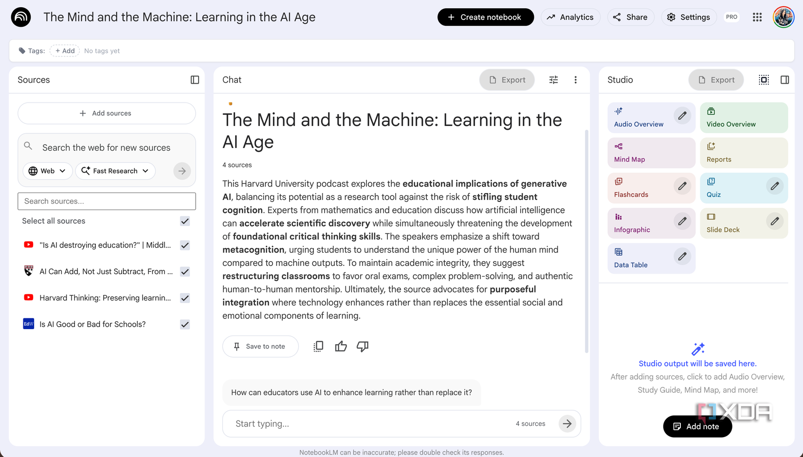 I replaced my single AI workflow with Claude and NotebookLM, and they ...