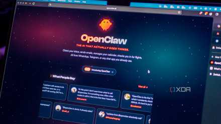 OpenClaw home page on MacBook
