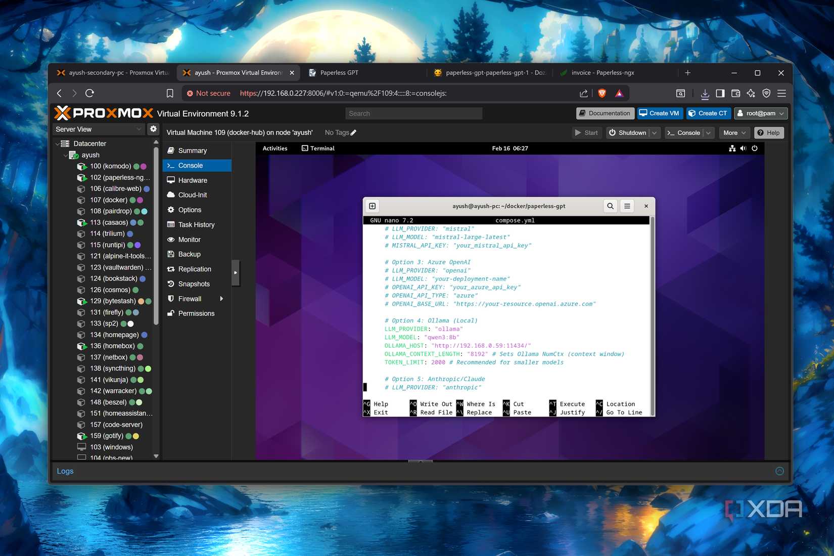 I use my local LLMs with this self-hosted tool to manage documents in ...