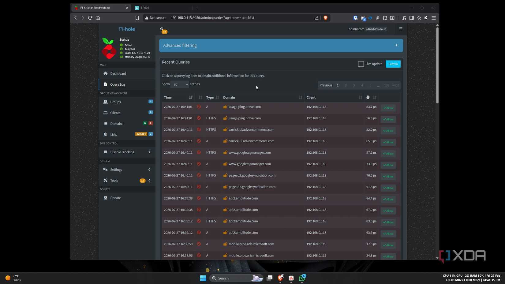 Pi-hole showed me 65,000 DNS queries in hours, and I didn't like where ...