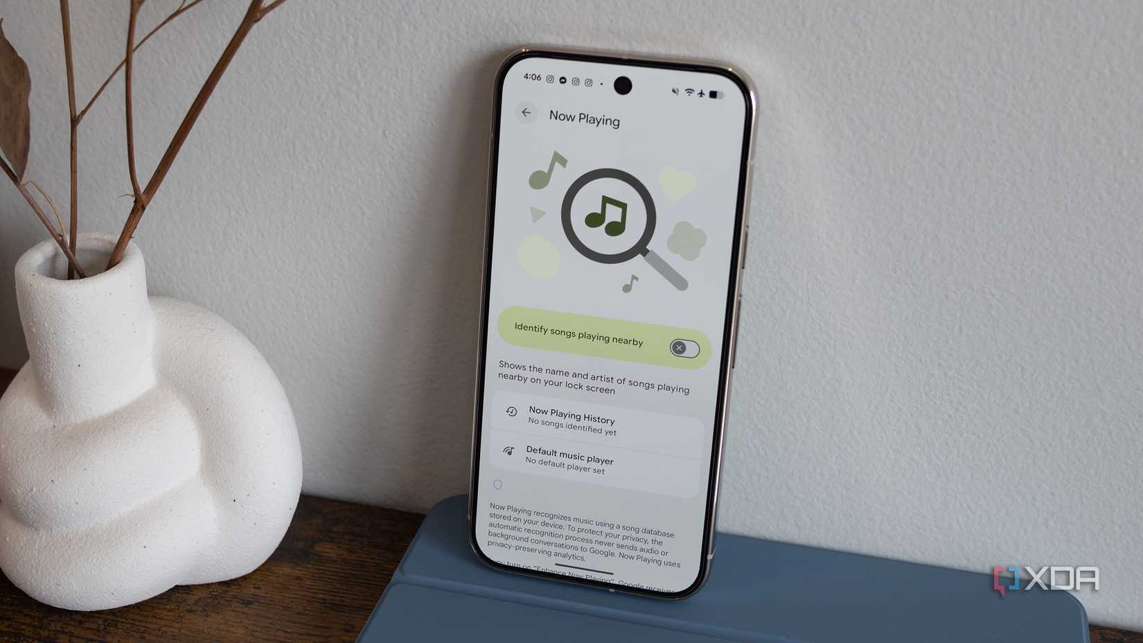 The Pixel 10 Pro's now Playing feature