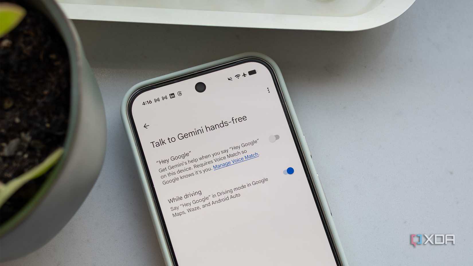 Turning off the Pixel 10 Pro's "Hey Google" feature
