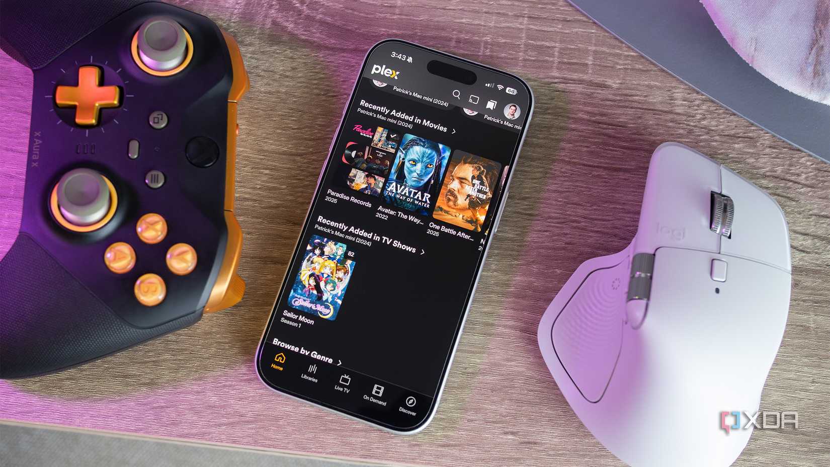 The Plex app on the iPhone 17 Pro 