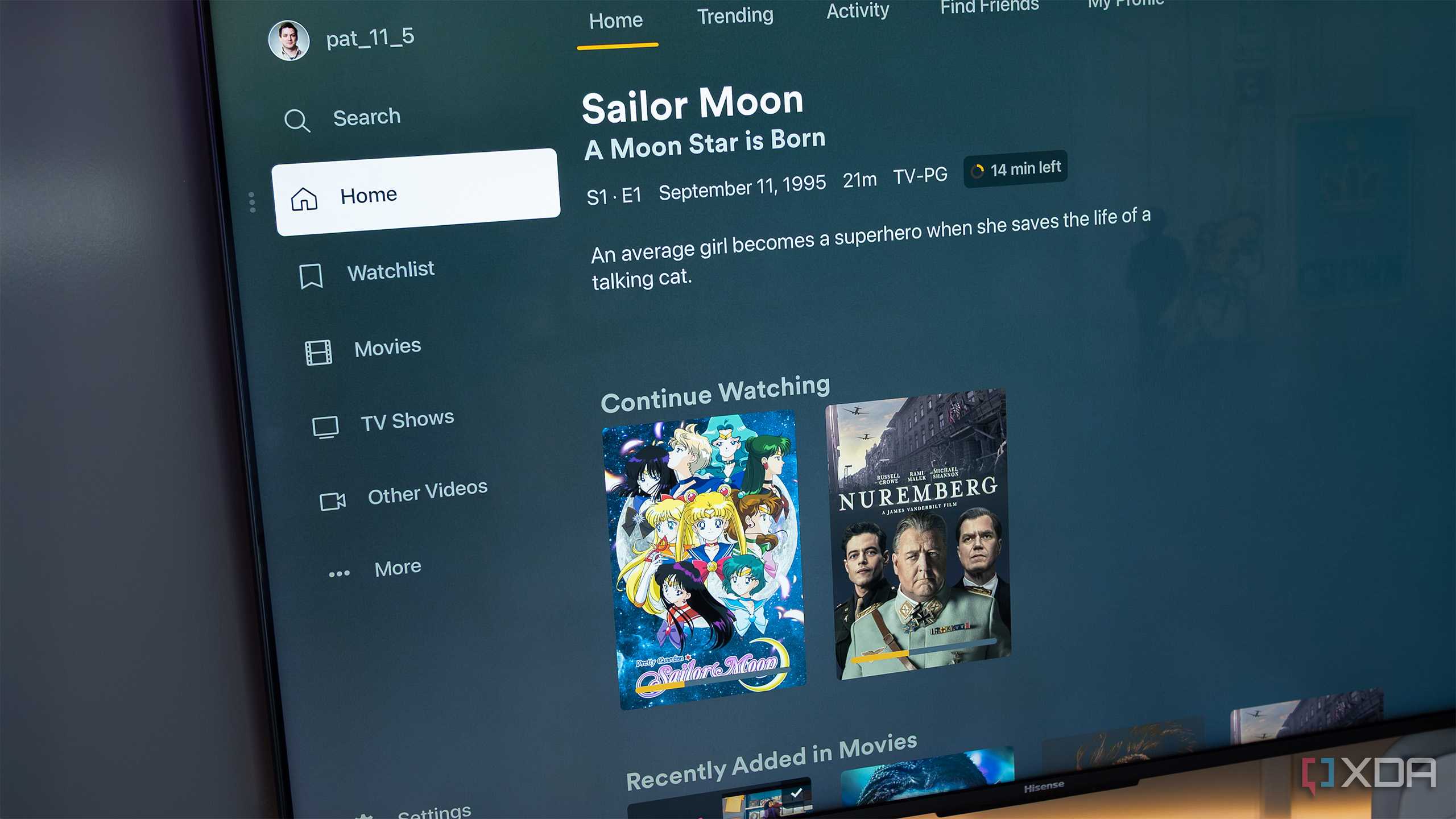 Plex's user-interface