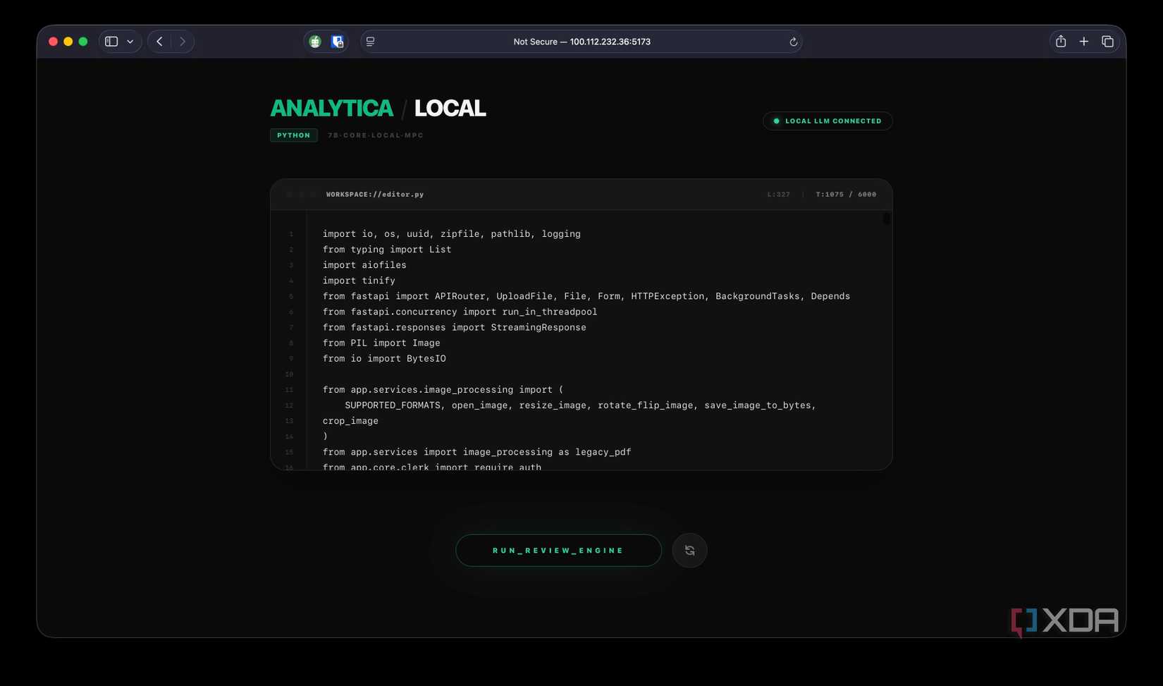 I built a full-stack Python app using only local LLMs and the Model ...
