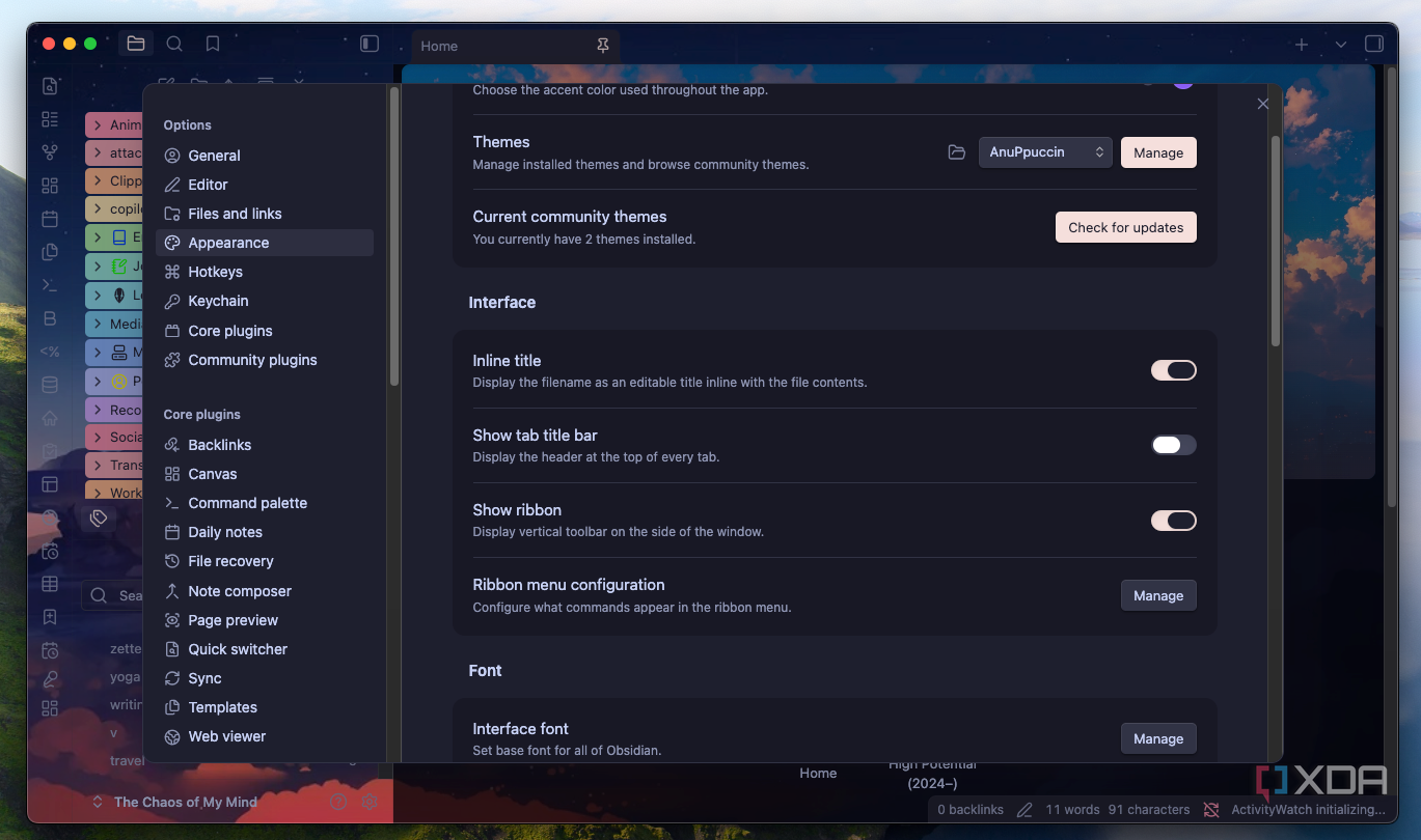This overlooked Obsidian setting is the key to managing plugin clutter