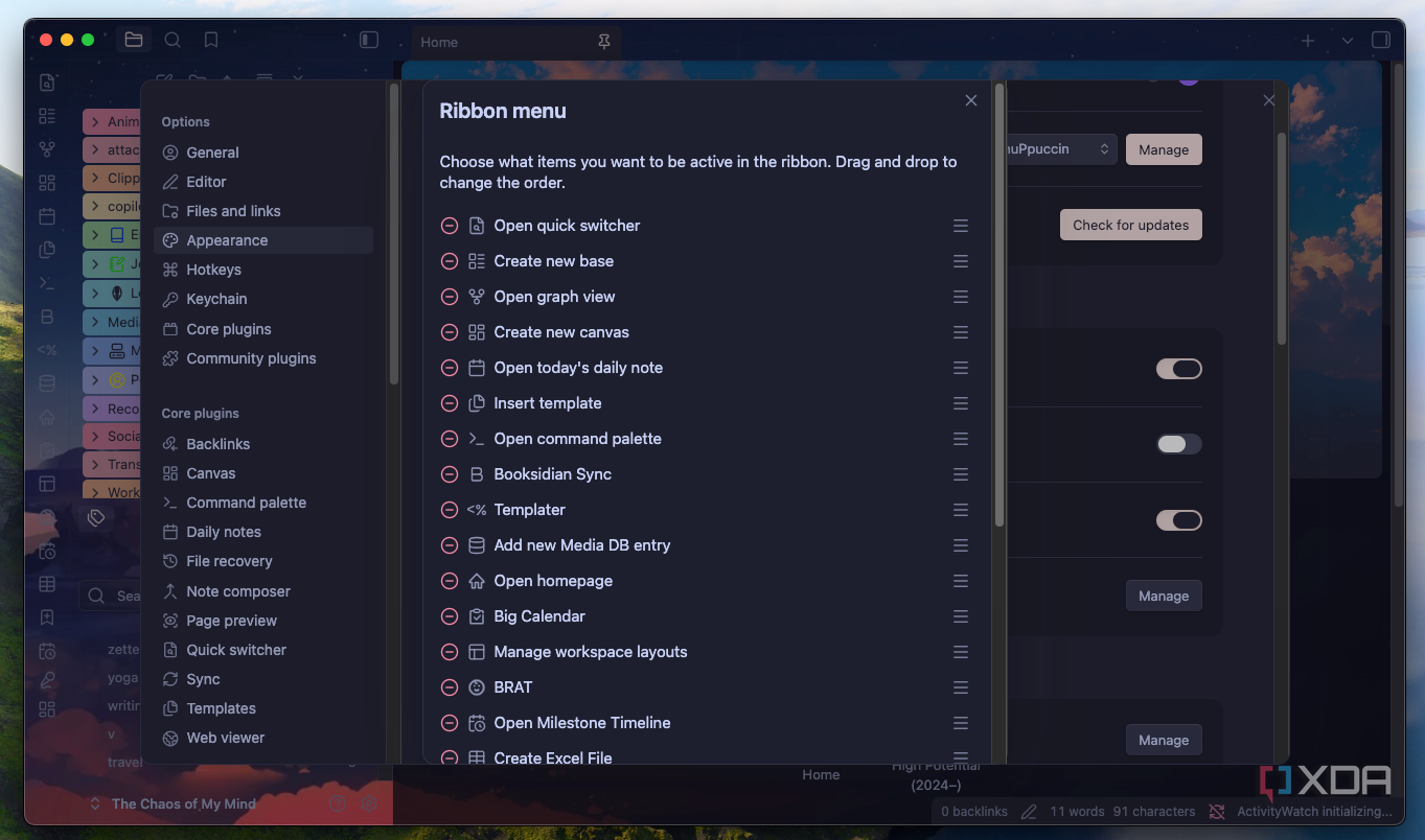 This overlooked Obsidian setting is the key to managing plugin clutter