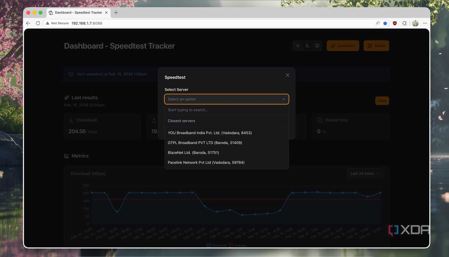 Speedtest Server This self-hosted speed tracker monitors my network and graphs my ...