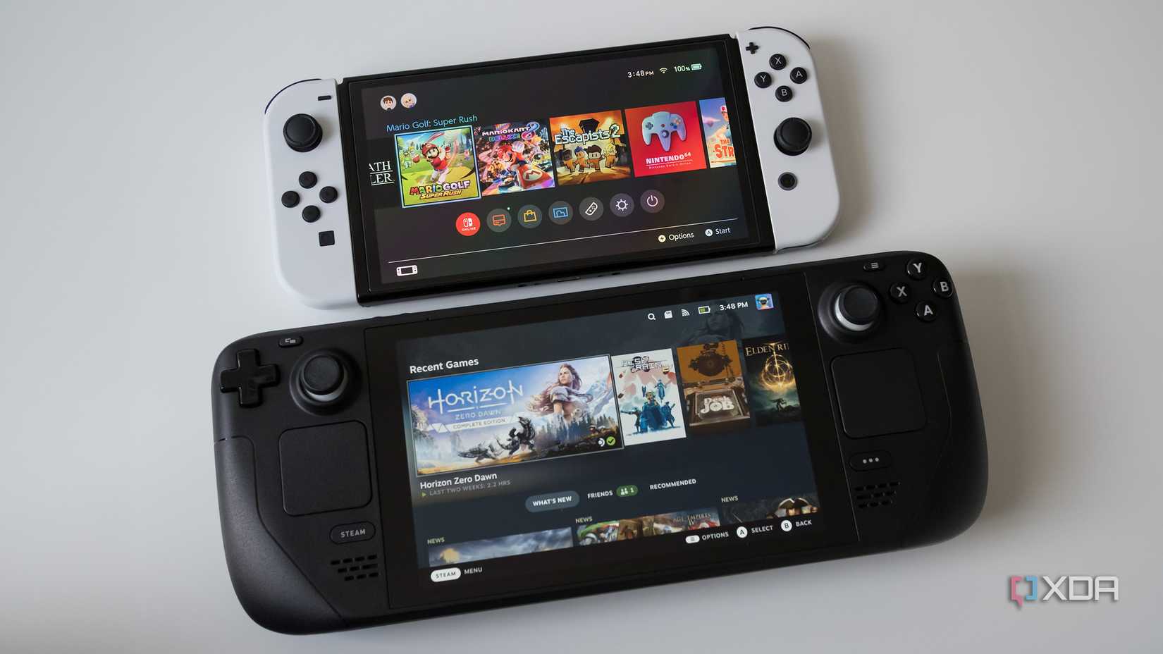 Switch OLED and Steam Deck 