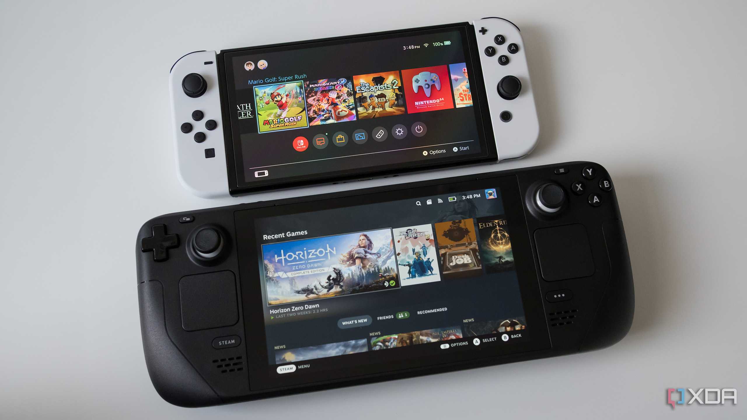 The Switch OLED and the Steam Deck