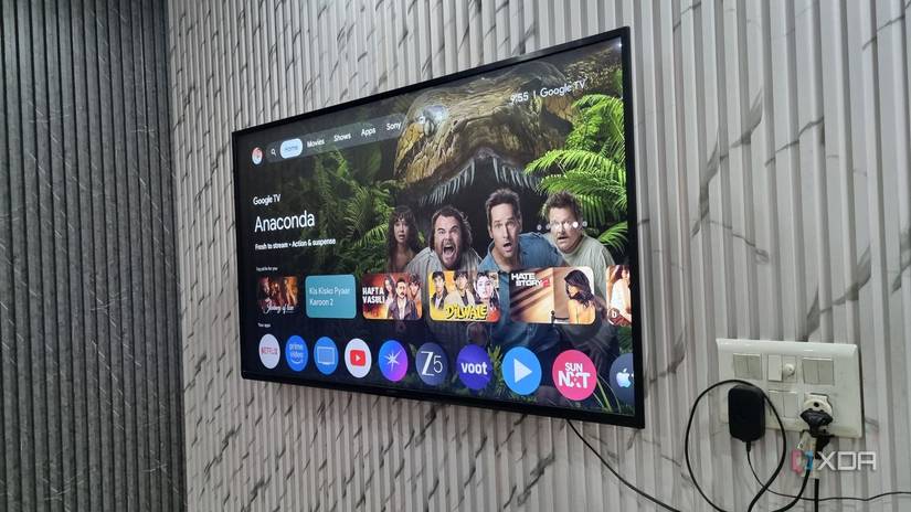 photo of tv with sony soundbar connected wireless