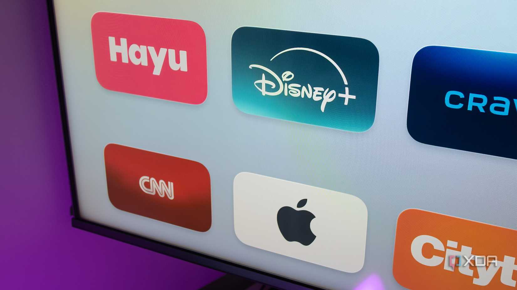 tvOS' home menu 