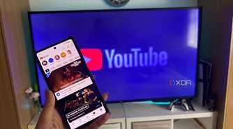 Chromecast in use on phone.