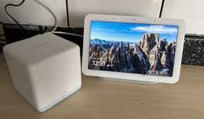 Mercusys mesh wifi system node next to google nest home