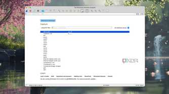Home screen of Wireshark tool