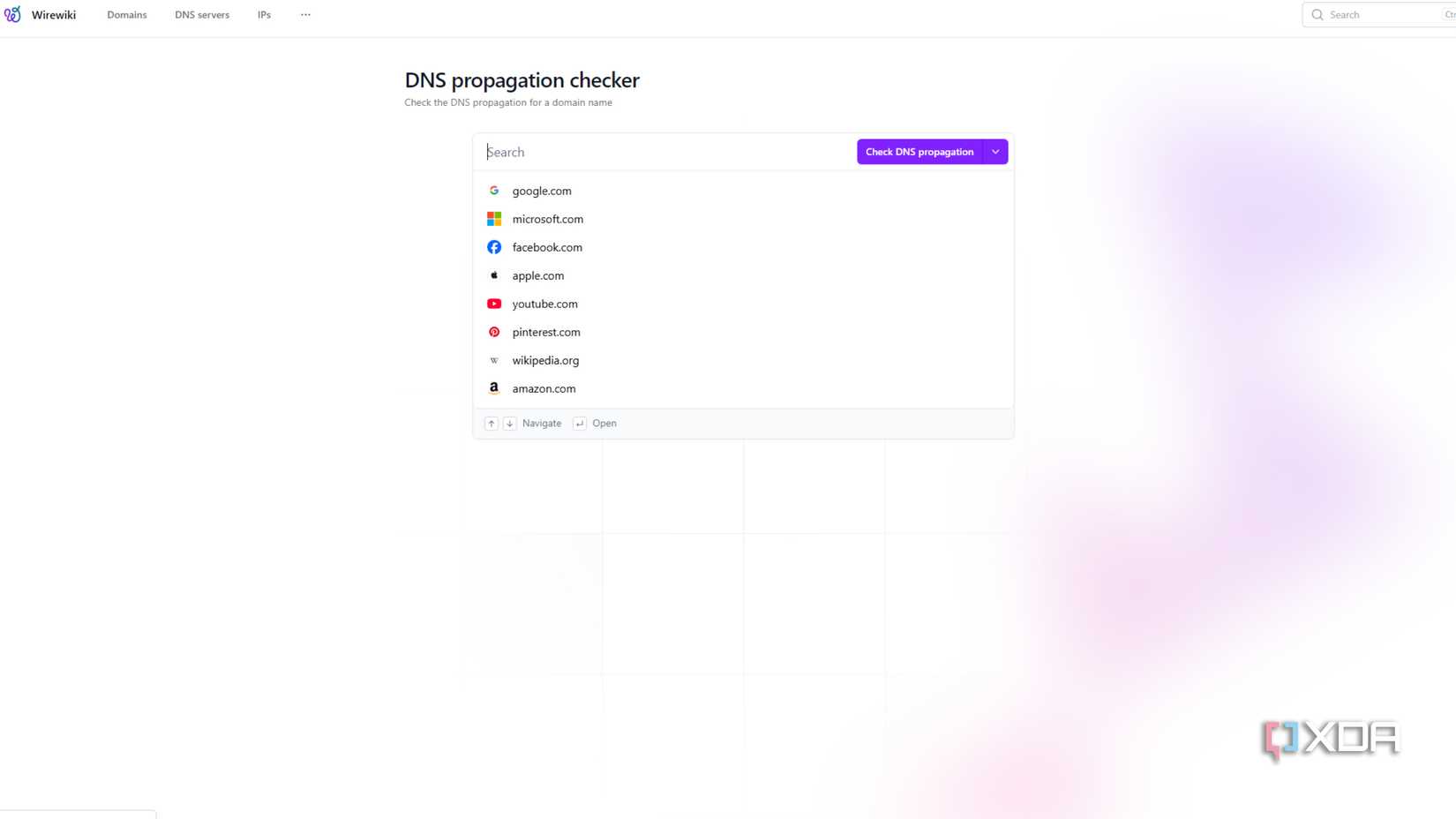 wirewiki dns propagation tool