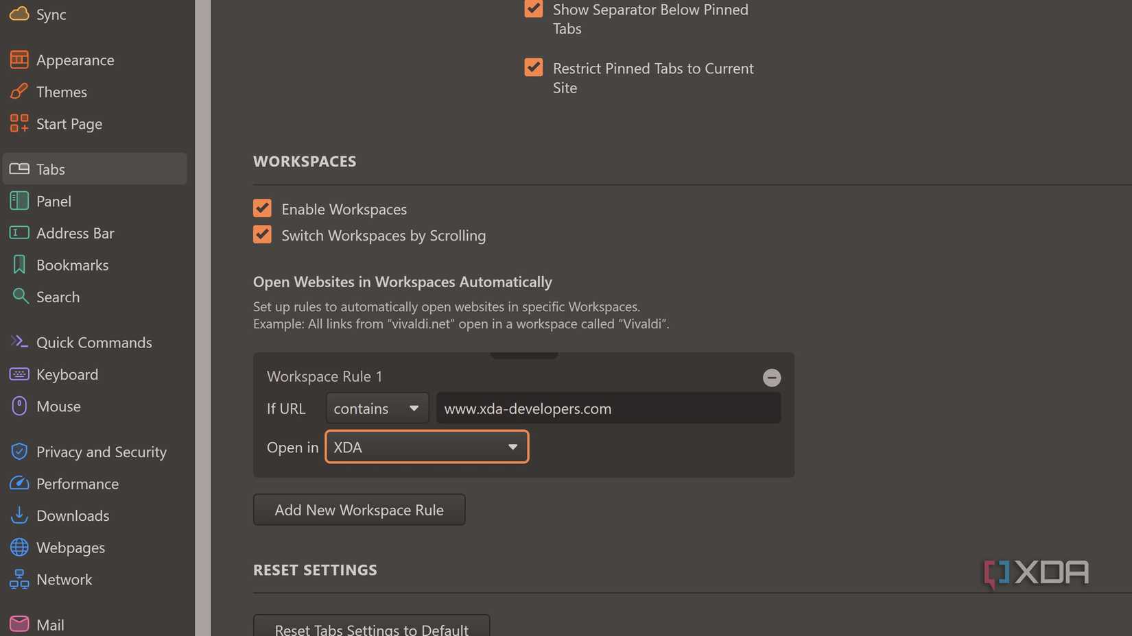 4 Vivaldi Workspaces features that make tab chaos manageable