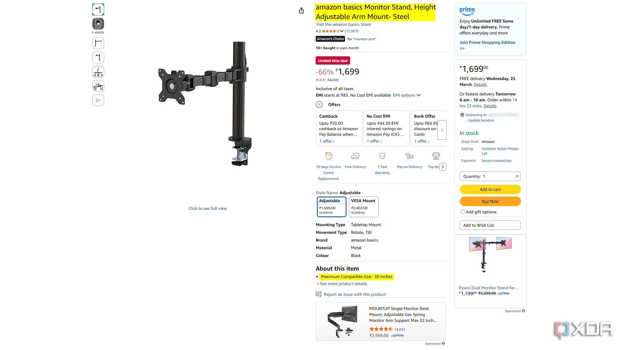 Monitor arms aren't marketed right, and I've had enough