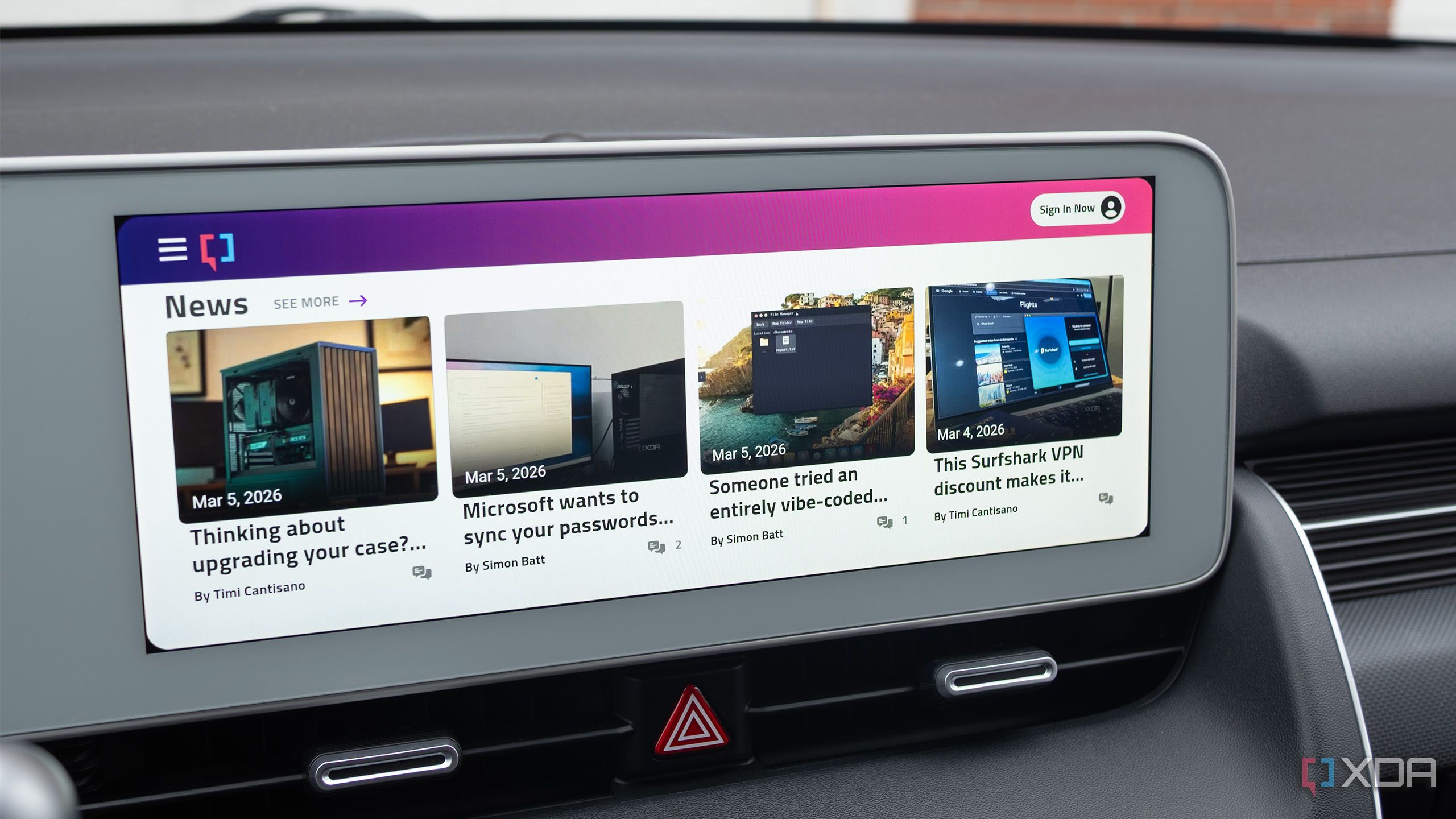 AABrowser running on Android Auto 