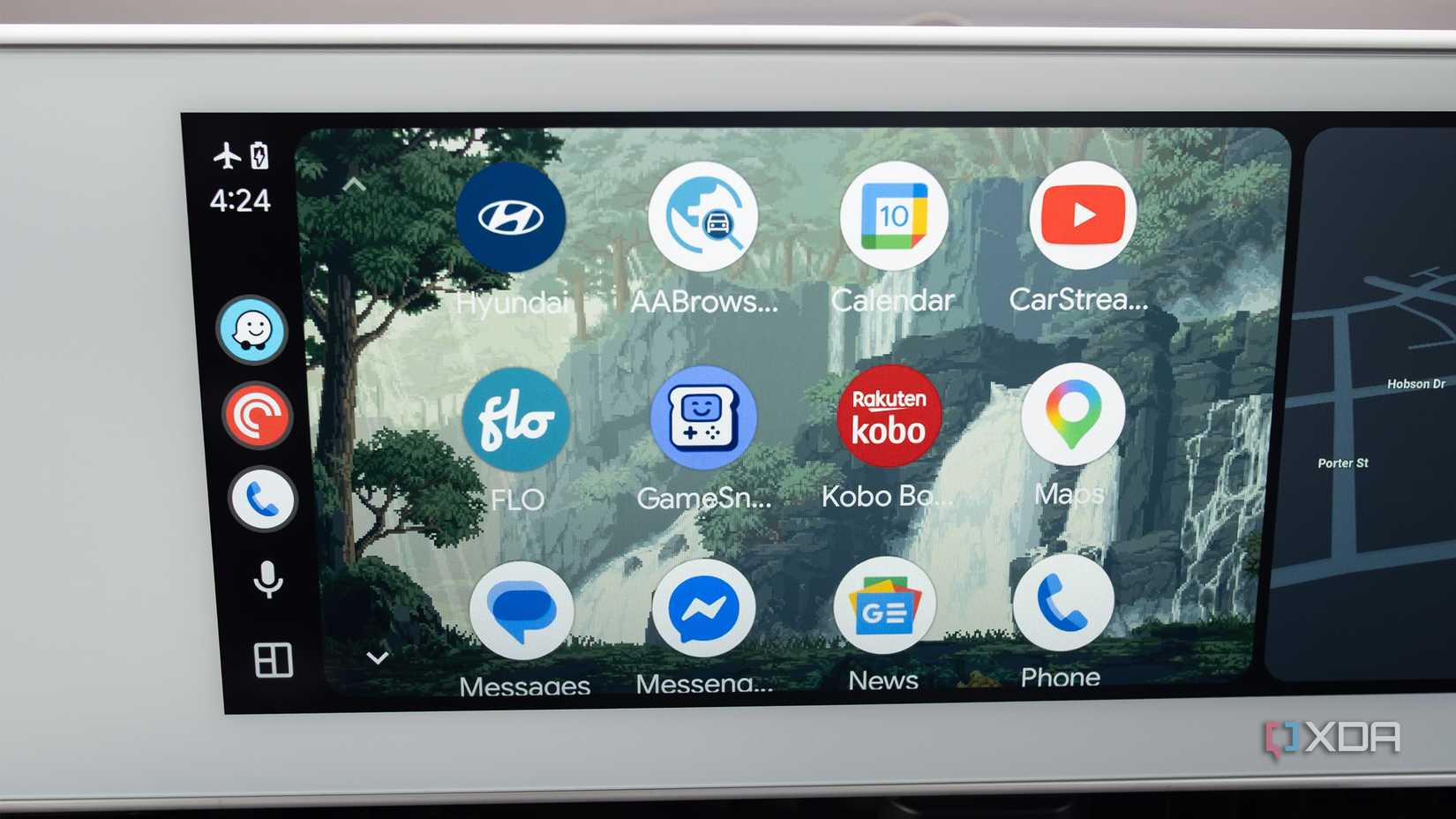 Android Auto on custom background 