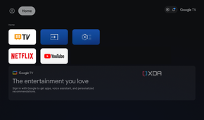 Google TV in basic mode