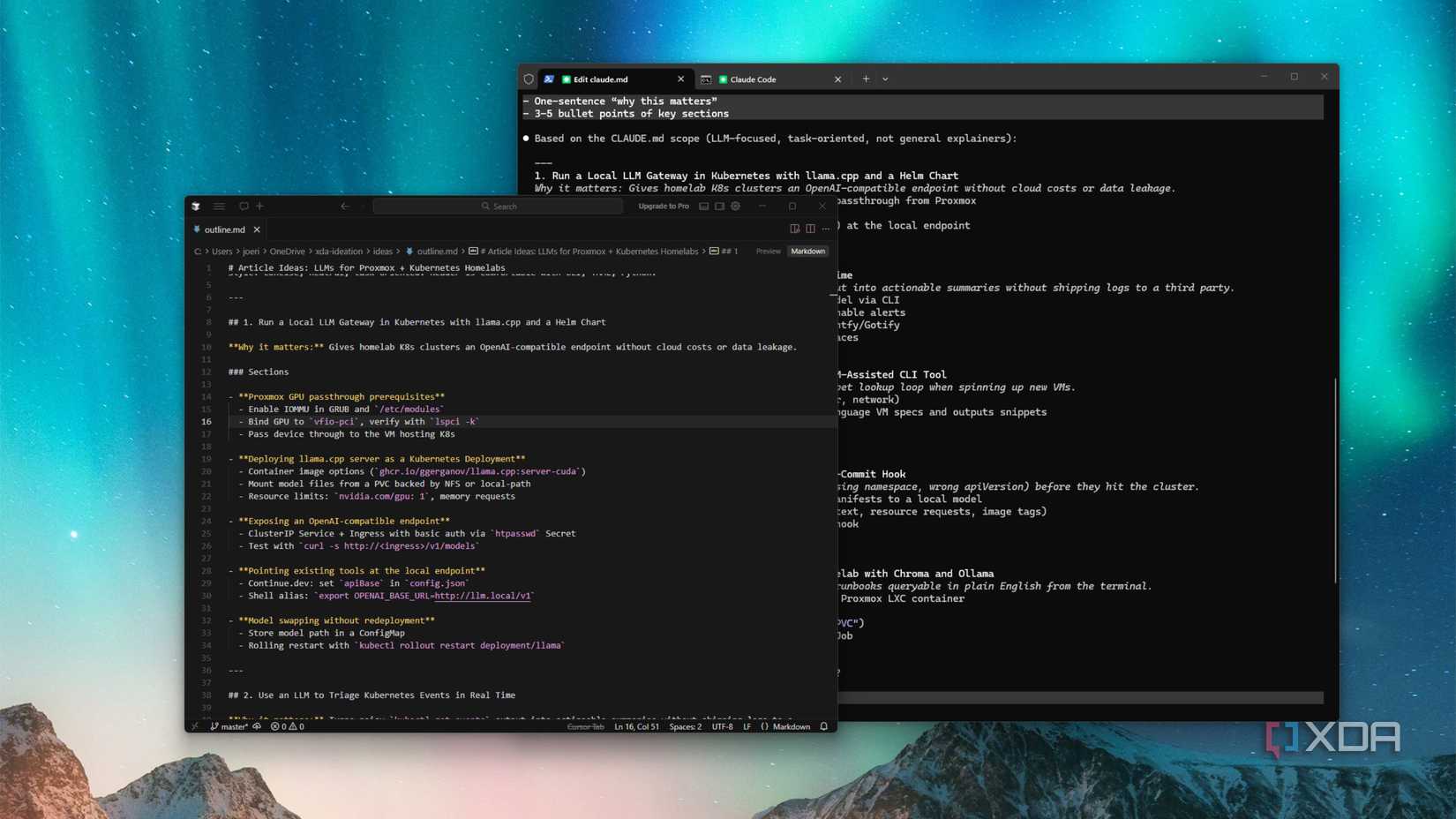 claude code generated ideation plus workflow to write about
