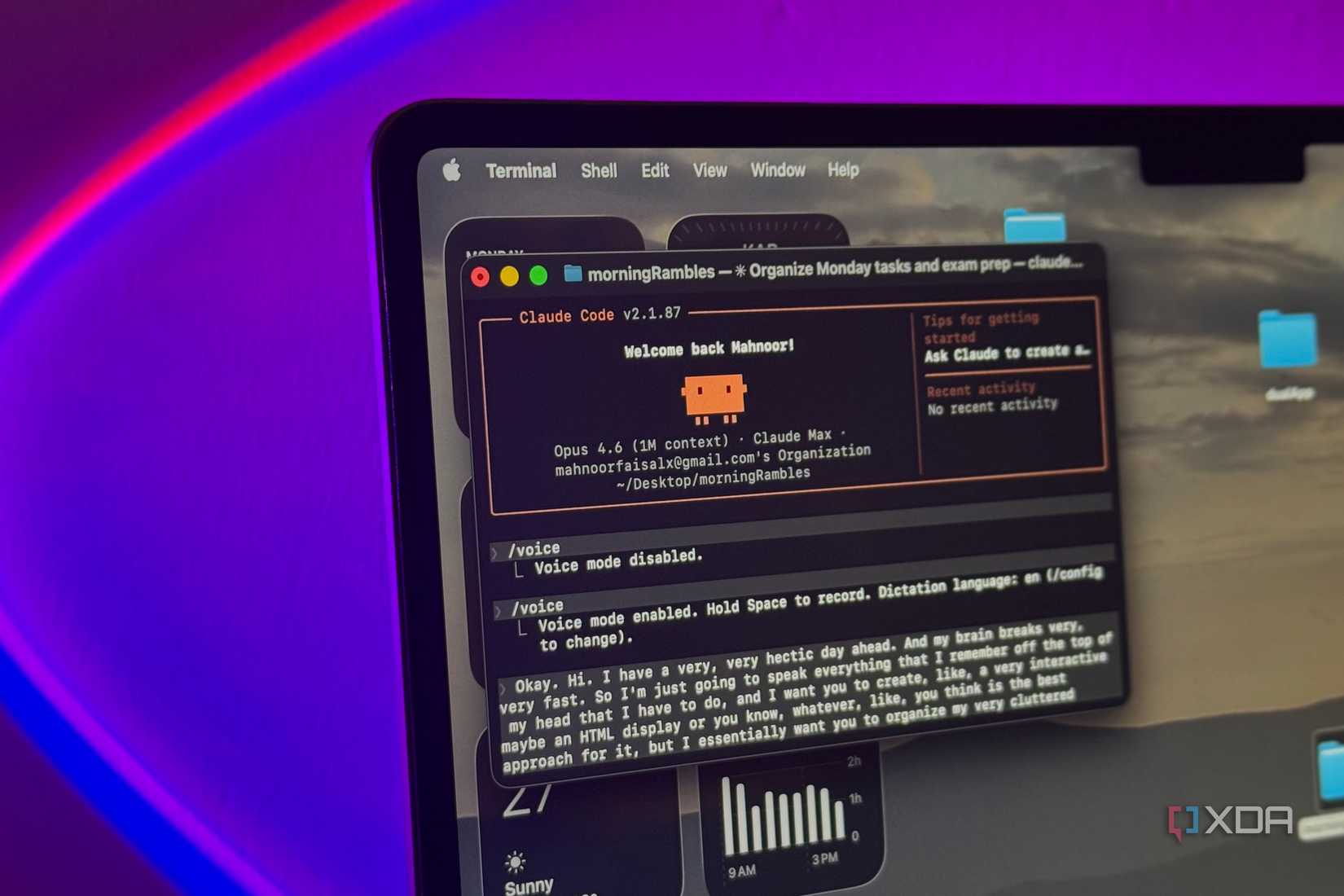 claude code voice mode mac terminal