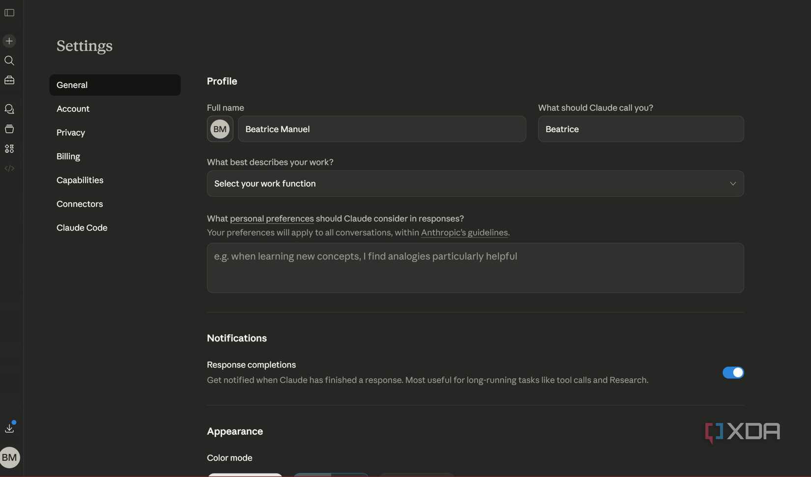 How to configure custom instructions in Claude