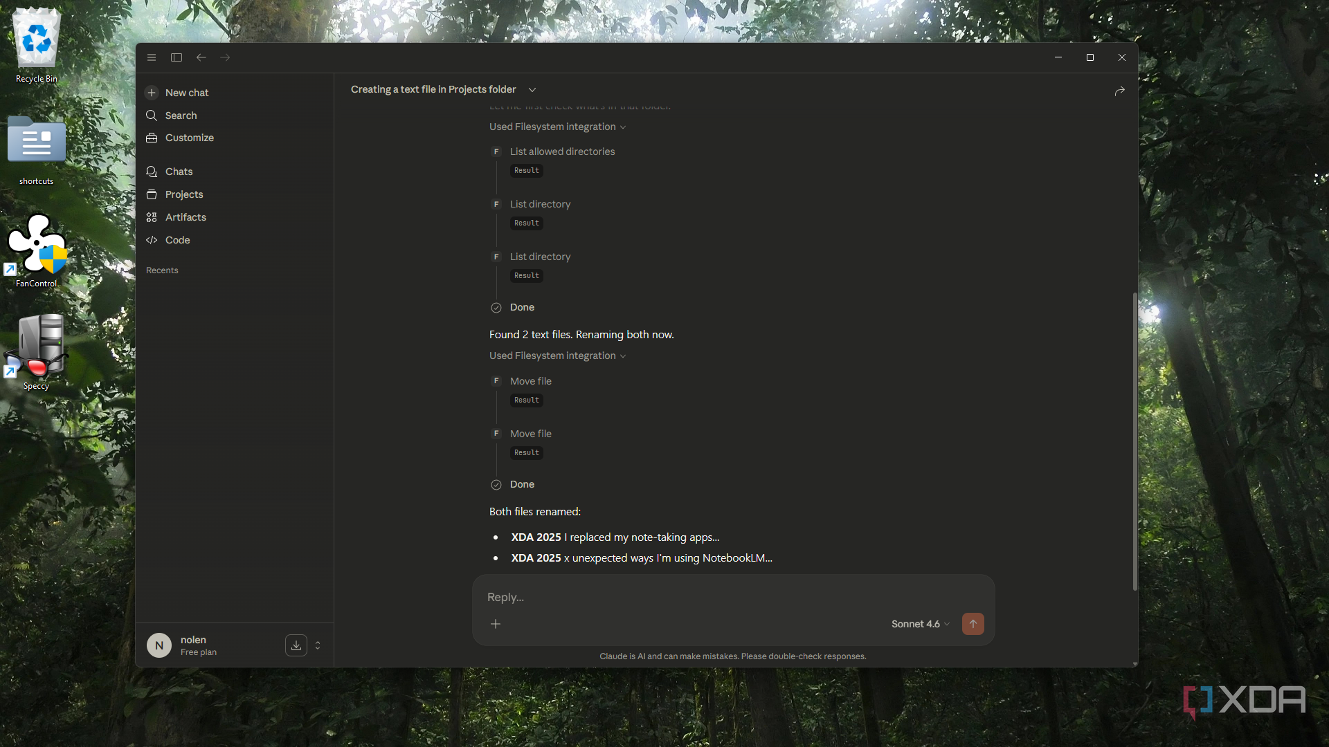 I stopped handling these tasks after setting up Claude for desktop