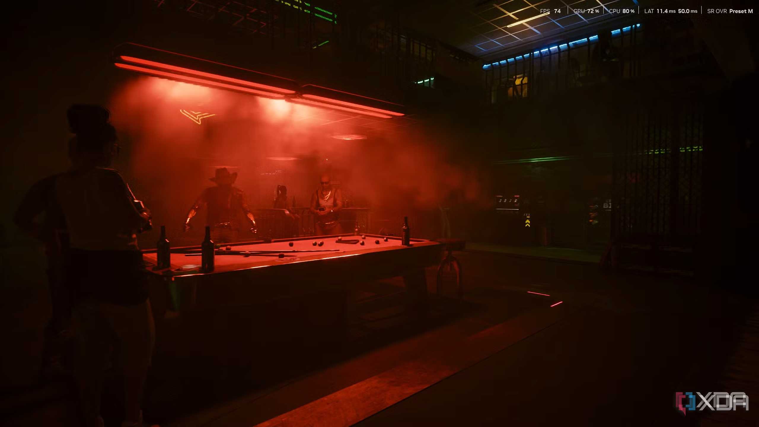 Cyberpunk 2077 tested on an RTX 2070 Super with DLSS 4.5.