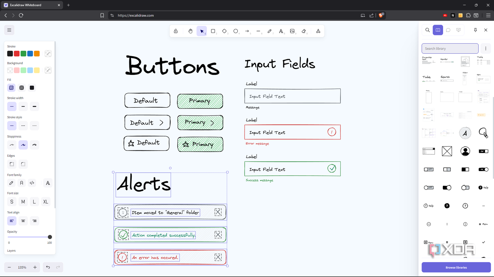 Excalidraw Component Library