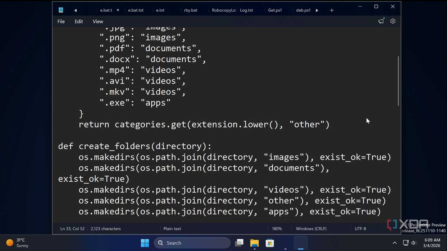 I automated my downloads folder with one script, and it hasn't needed ...