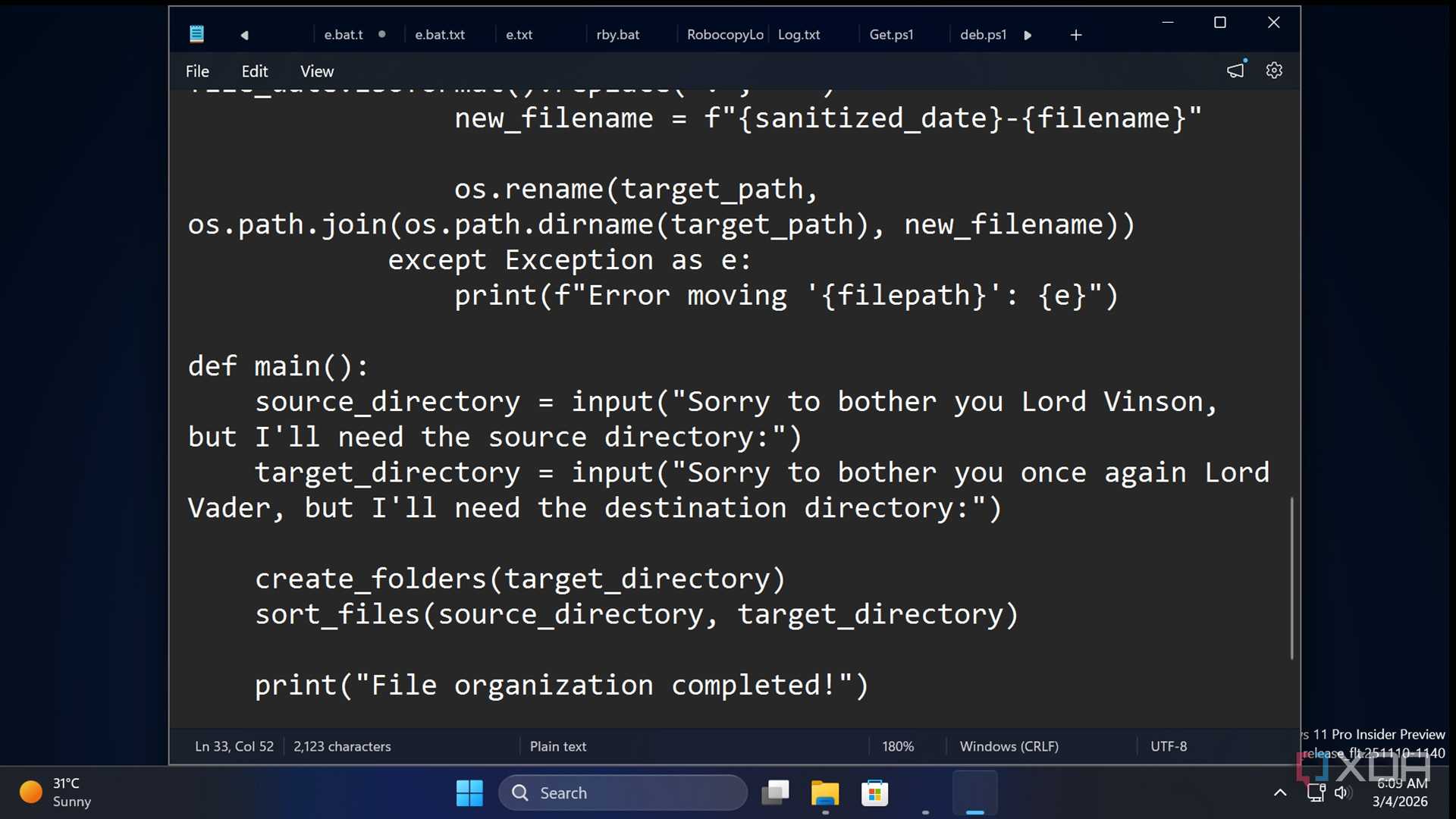 File Script File Drive Windows 1.0 I automated my downloads folder with one script, and it hasn't needed ...